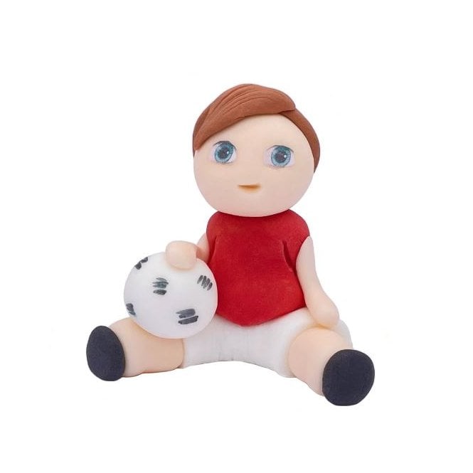The Cake & Sugarcraft Store Edible Sugar Footballer - Red Shirt 