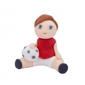 Edible Sugar Footballer - Red Shirt 