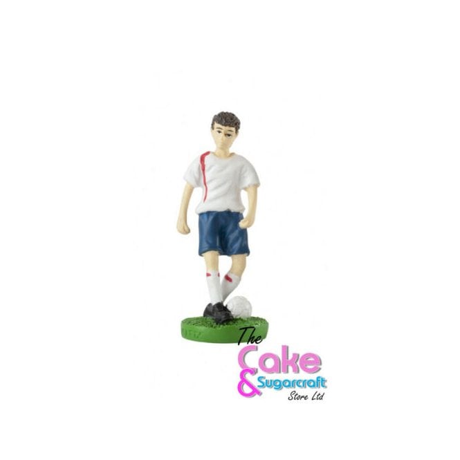 The Cake & Sugarcraft Store Footballer - White Kit 