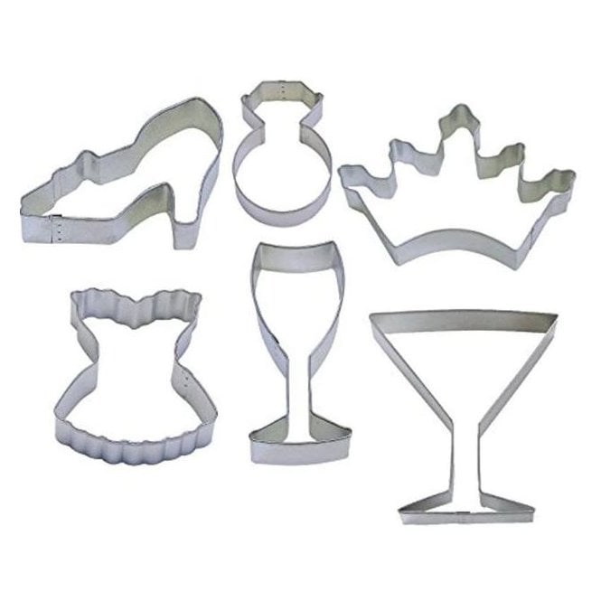 The Cake & Sugarcraft Store Girl Night Cocktail Cookie Cutter 6 Piece Set