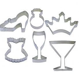 Girl Night Cocktail Cookie Cutter 6 Piece Set