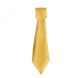 Gold Self Adhesive Satin Ties Set of 12