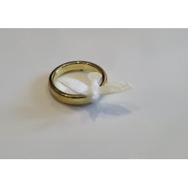 Gold Wedding Ring with Dove 