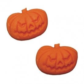 Halloween Edible Toppers - Pumpkins x 12