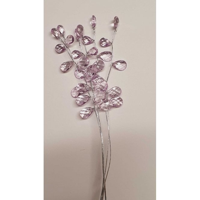 The Cake & Sugarcraft Store Lilac Crystal Spray Set of 6