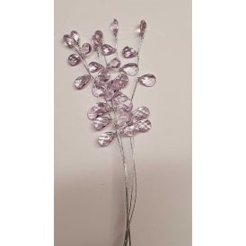 Lilac Crystal Spray Set of 6