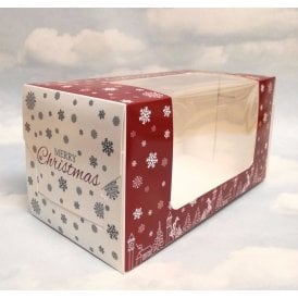 Log Box in Red and White