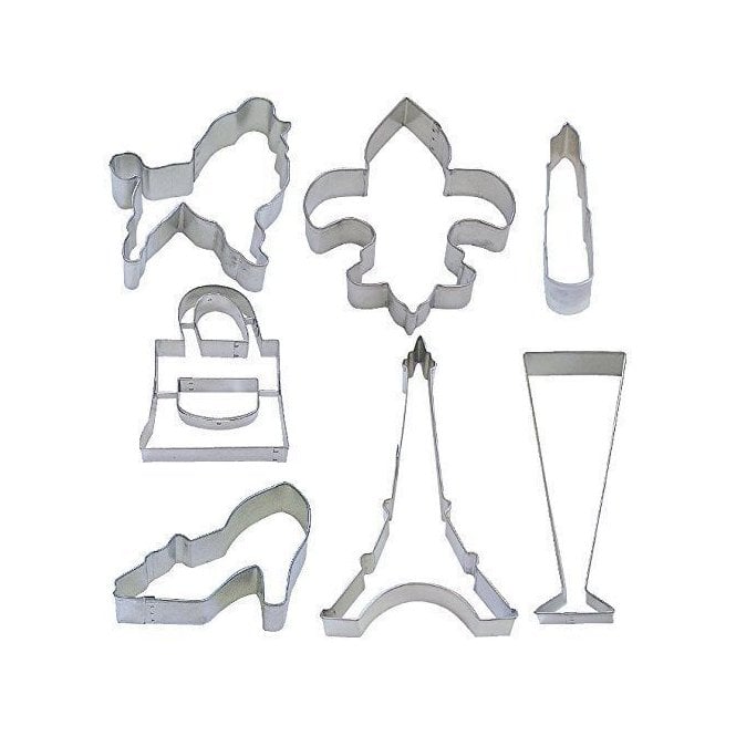 The Cake & Sugarcraft Store Parisienne Cookie Cutter 7 piece Set 