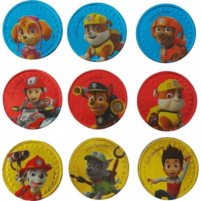 The Cake & Sugarcraft Store Paw Patrol Chocolate Coins