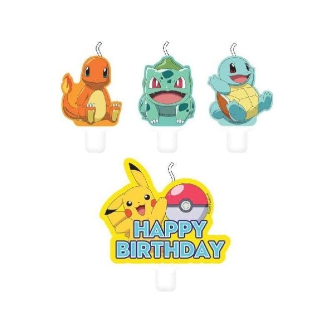 The Cake & Sugarcraft Store Pokémon Candles 4 Pack