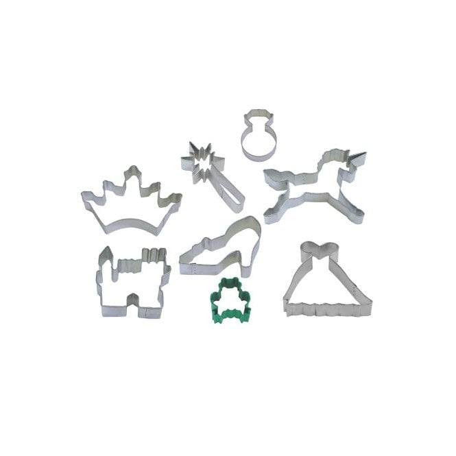 The Cake & Sugarcraft Store Princess Cookie Cutter 8 Piece Set