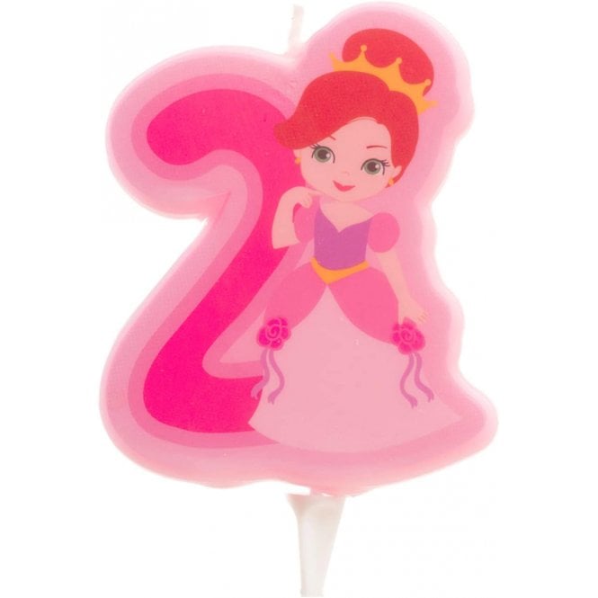 The Cake & Sugarcraft Store Princess Number 2 Candle