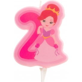 Princess Number 2 Candle