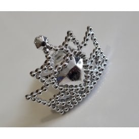 Princess Tiara Cupcake Ring - Silver 