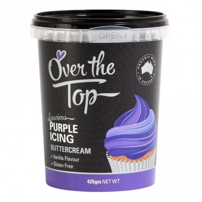The Cake & Sugarcraft Store Purple Buttercream - Over the Top Luxury Buttercream - 425g