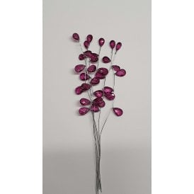 Purple Crystal Spray Stems Pack of 6 