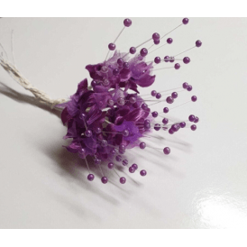 Purple Pearl Silk Flower Mini Spray