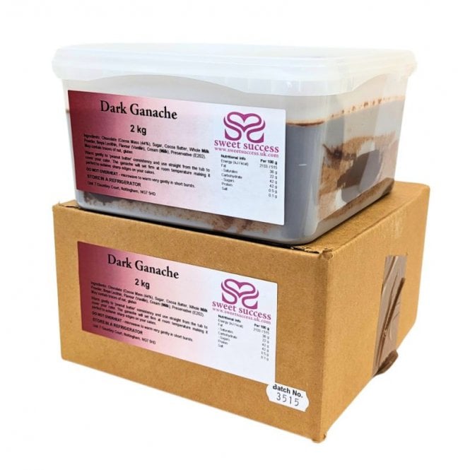The Cake & Sugarcraft Store Ready to Use Dark Chocolate Ganache - 2 KG