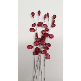Red Crystal Spray Set of 6