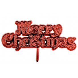 Red Merry Christmas - Motto Pack of 5