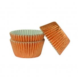 Rose Gold Foil Baking Cases - 45 Pack