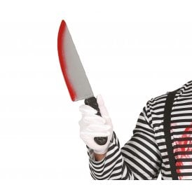 Scary Plastic Knife Bloody Cake Topper 37 cm 