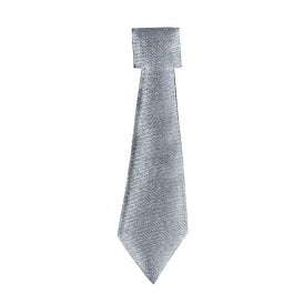 Silver Self Adhesive Satin Ties Set of 12