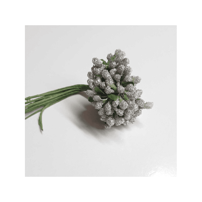 The Cake & Sugarcraft Store Silver Stamen Flowers Mini Spray
