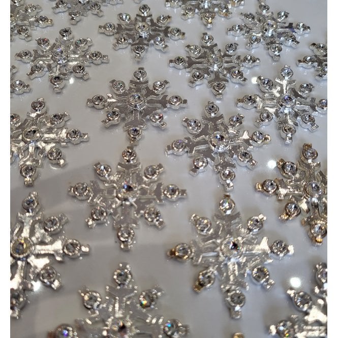 The Cake & Sugarcraft Store Snowflake Embellishments With Diamante