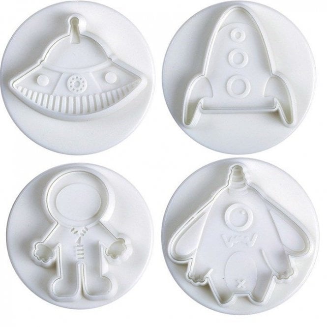 The Cake & Sugarcraft Store Space Theme Plunger Cutters