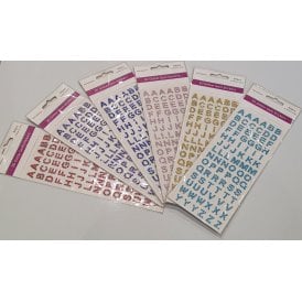 Sticky Crystal Letters Alphabet - Self Adhesive Small