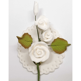 Sugar Rose Spray - Mini White