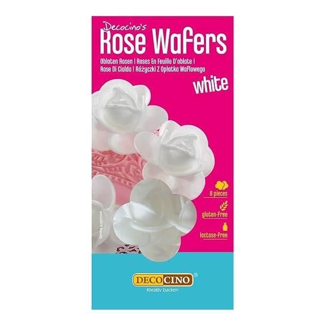 The Cake & Sugarcraft Store Sugar Rose Wafers - Pack of 8