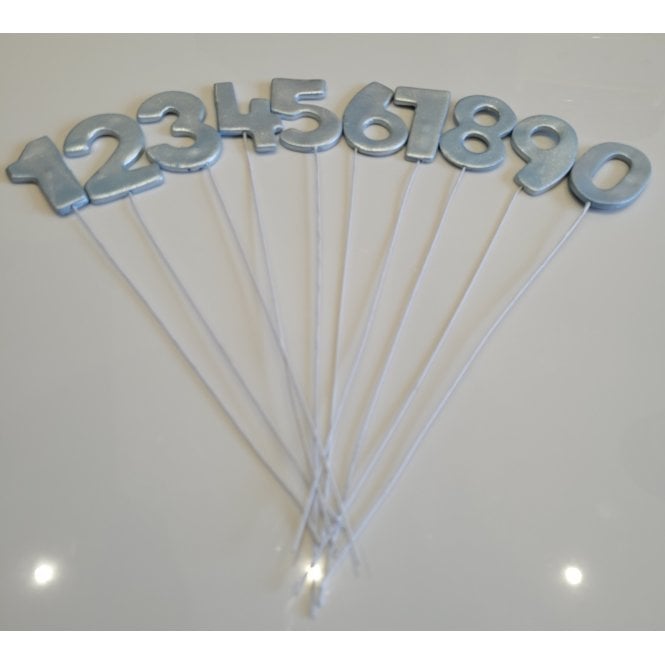 The Cake & Sugarcraft Store Sugar Wired Number Topper - Blue Luster
