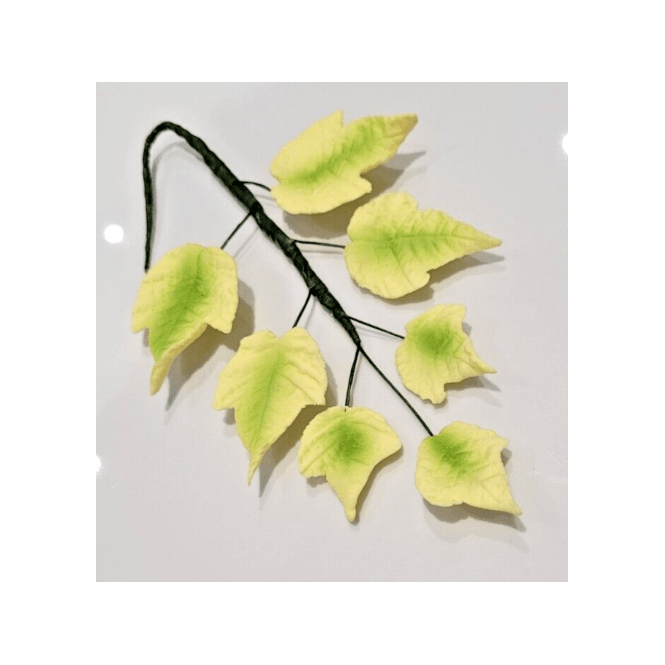 The Cake & Sugarcraft Store Sugar Yellow Green Ivy Leaves Trail