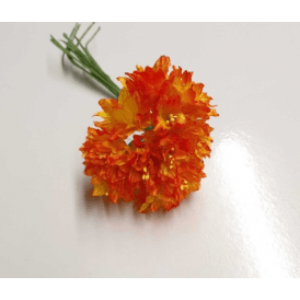 Sunset Orange Silk Flower Mini Spray