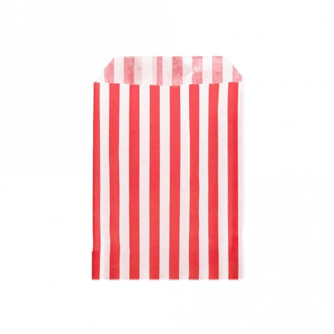 The Cake & Sugarcraft Store Sweet Treat Bags Candy Striped - Red x20