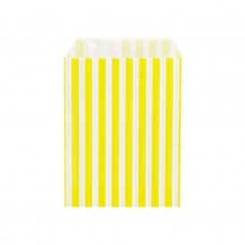 Sweet Treat Bags Candy Striped - Yellow x20