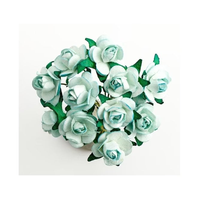 The Cake & Sugarcraft Store Tea Roses - Baby Blue - 15mm