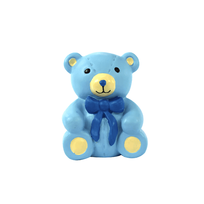 The Cake & Sugarcraft Store Teddy Bear Resin Cake Topper - Blue