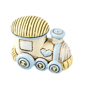 Train Blue and Cream Cake Topper