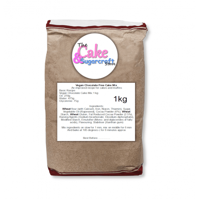The Cake & Sugarcraft Store Vegan Chocolate Cake Mix 1kg