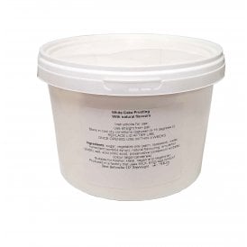 White Cake Frosting - Natural Vanilla Flavouring - 1KG