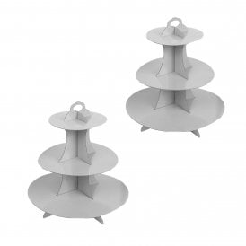 White Cupcake Stand 3 Tier