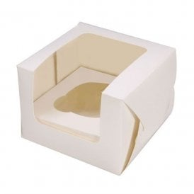 White Single Cupcake or Muffin Box