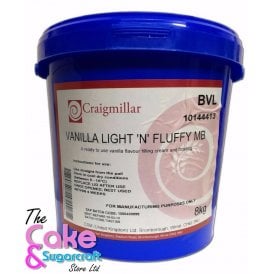 Vanilla Light 'N' Fluffy Cupcake Frosting White 8kg