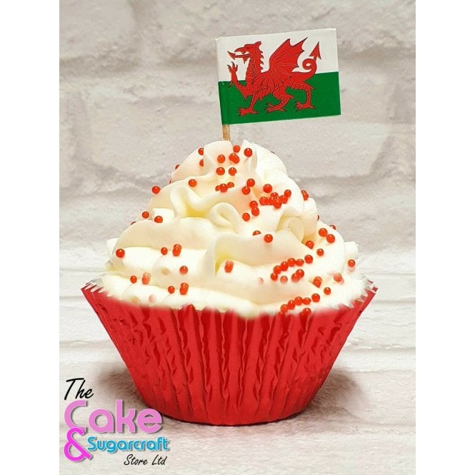 WALES Flag Pick 12 Pack