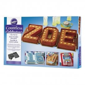 Wilton Cake Pan Set Letters and numbers 