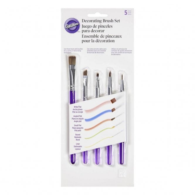 Wilton Decorating Brush Set Pack of 5