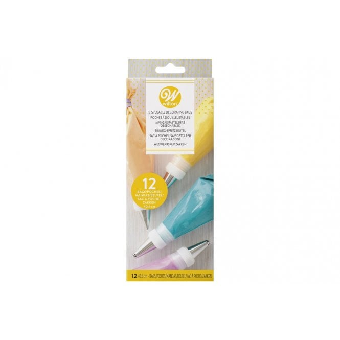 Wilton Disposable Piping Bags 40.6cm - Pack Of 12